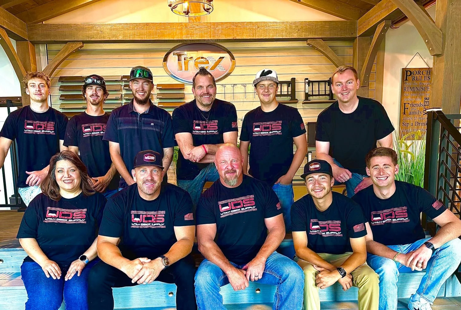 Utah Deck Supply showroom and team