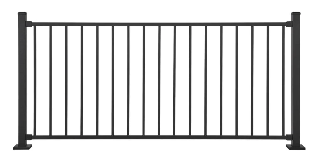 Enhance Steel railing panel in Charcoal Black