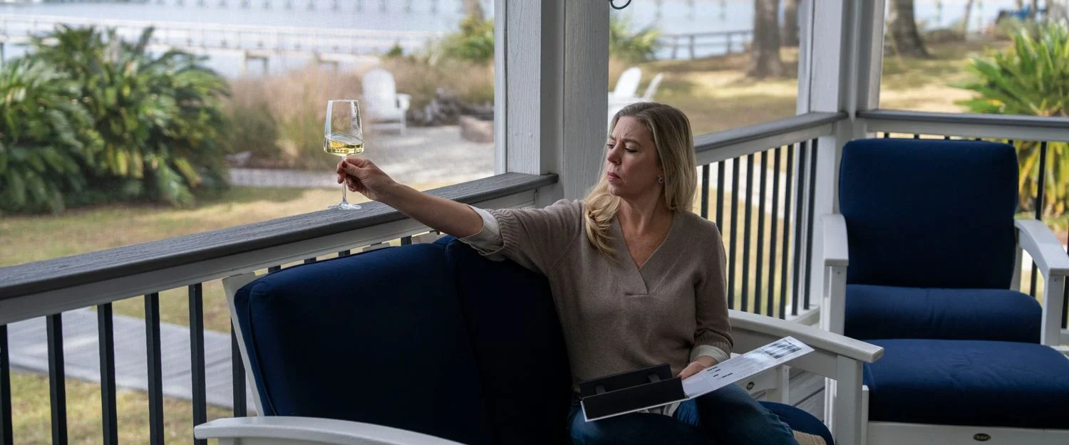 Transcend railing at outdoor dining area